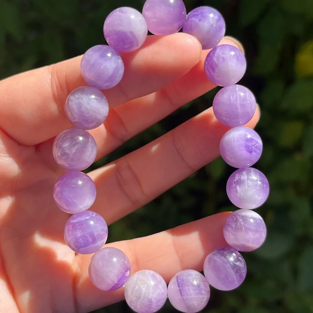 12mm stretchable‎ dream amethyst bracelet
